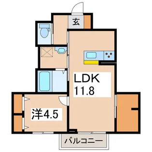 BRAND NUMBER会津中央【2階】の間取り