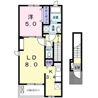アビターレ【2階】の間取り