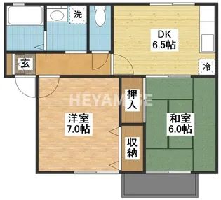 セジュールSUN【2階】の間取り
