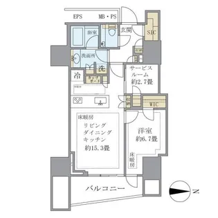 三田ガーデンヒルズ サウスヒル【3階】の間取り