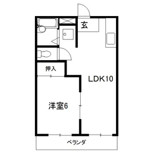 メロータウン【1階】の間取り