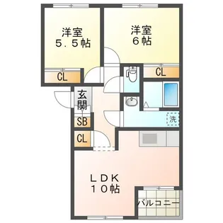 エルハイム【2階】の間取り