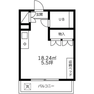 東京都文京区小日向2【アパート】の間取り