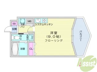 プティ東照宮【2階】の間取り