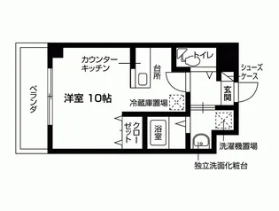 レスペランス西小路【2階】の間取り