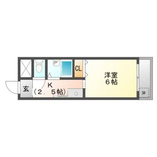 ラフィネ天満【3階】の間取り