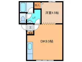 エスポワールII【1階】の間取り