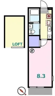 シュガール西前【2階】の間取り