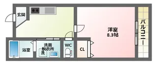 クローバーハイツ鷹合【2階】の間取り