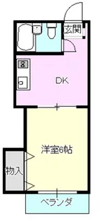 1Kの間取り画像