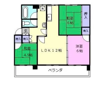 プレジデント津新町【4階】の間取り