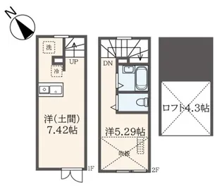 DOMAガレージハウスの間取り