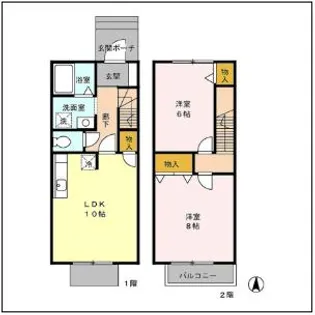 福島県いわき市泉玉露6【一戸建】の間取り