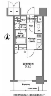 コンフォリア清澄白河サウス【9階】の間取り