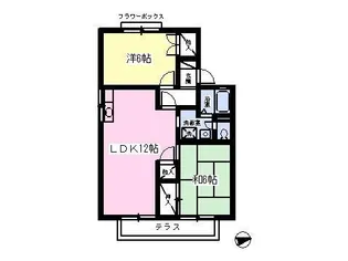 ソレーユ堀之内【1階】の間取り
