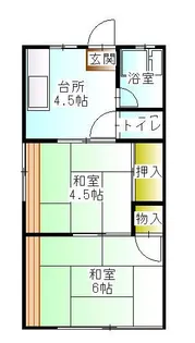 石川ハイム【1階】の間取り