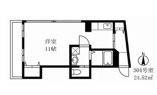 和か水マンション【3階】の間取り