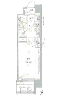 クレイシア芝浦【3階】の間取り