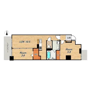 アリアント京都【2階】の間取り