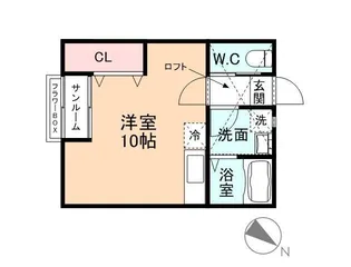 Ritomico B棟【2階】の間取り