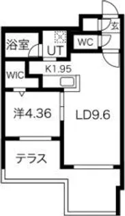 GRAN DUKE八軒【1階】の間取り