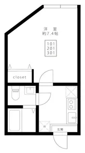 ブルームテラス【2階】の間取り