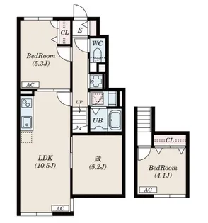 Hof Platz KT【1階】の間取り