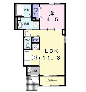 ファミール セシル【1階】の間取り
