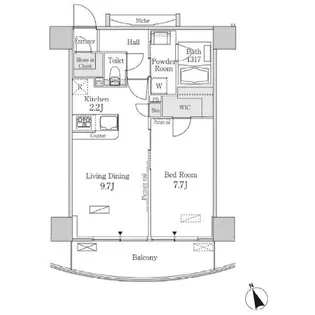東京都港区海岸3【マンション】の間取り