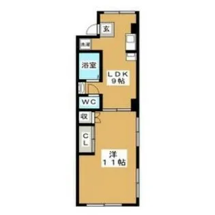 ゆうでん21【1階】の間取り