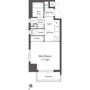 グランデュオ二子多摩川【3階】の間取り