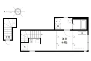 cocoha都立大【2階】の間取り