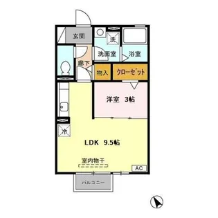 グランドゥール【2階】の間取り