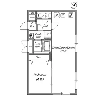 LEGALAND都立大学II【3階】の間取り