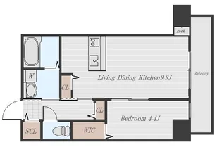 フォレストテラス【9階】の間取り