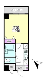 フェリーチェ目黒【2階】の間取り