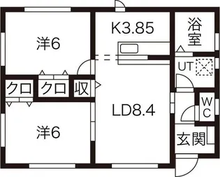岩手県奥州市水沢佐倉河字西舘【一戸建】の間取り