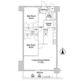 コンフォリア新子安【4階】の間取り