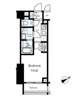 Le’a横濱ウエストステージ【6階】の間取り