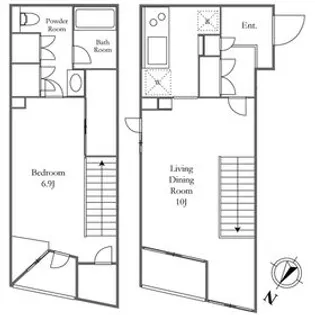 KDXレジデンス三宿【2階】の間取り