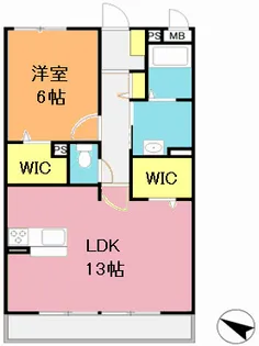 曙マンションII【3階】の間取り