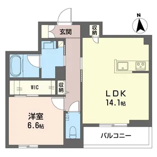 フォンテーヌベレオ【01】【1階】の間取り
