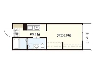 メゾン ド リコリス西霞【1階】の間取り