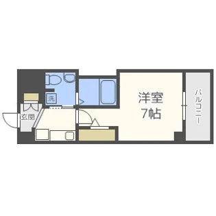 ラシーヌ天王寺町南【6階】の間取り