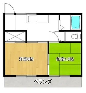 コーポサウスワン【2階】の間取り