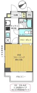 リバージュ北千住【3階】の間取り