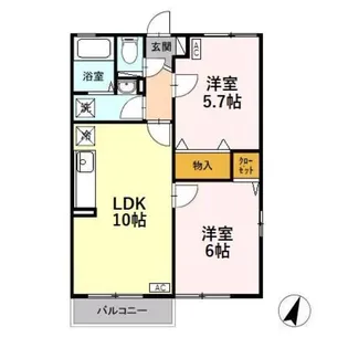 グリフィンドール・十二の木【2階】の間取り