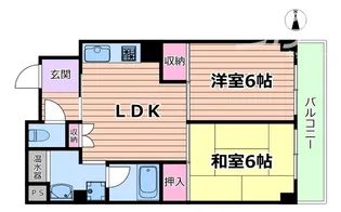大阪府大阪市淀川区西宮原3【マンション】の間取り