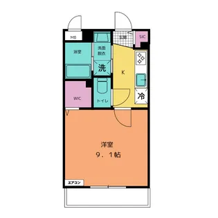 MONSTERA【3階】の間取り