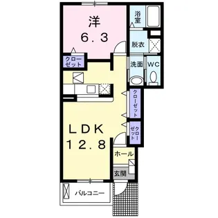 サニー・レジデンスE【1階】の間取り